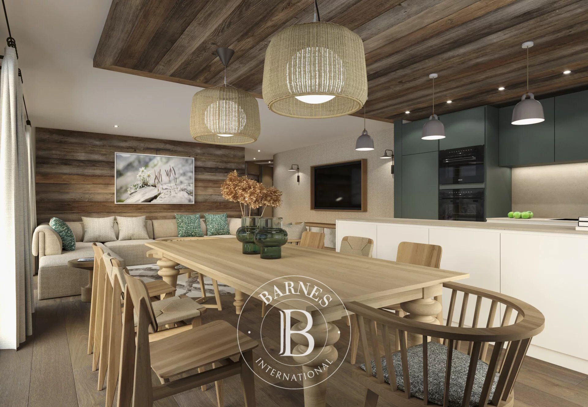 Méribel-Morel  New Residence Fleur des Alpes - Apartment 101 : 125 m² 4 bedrooms - picture 2