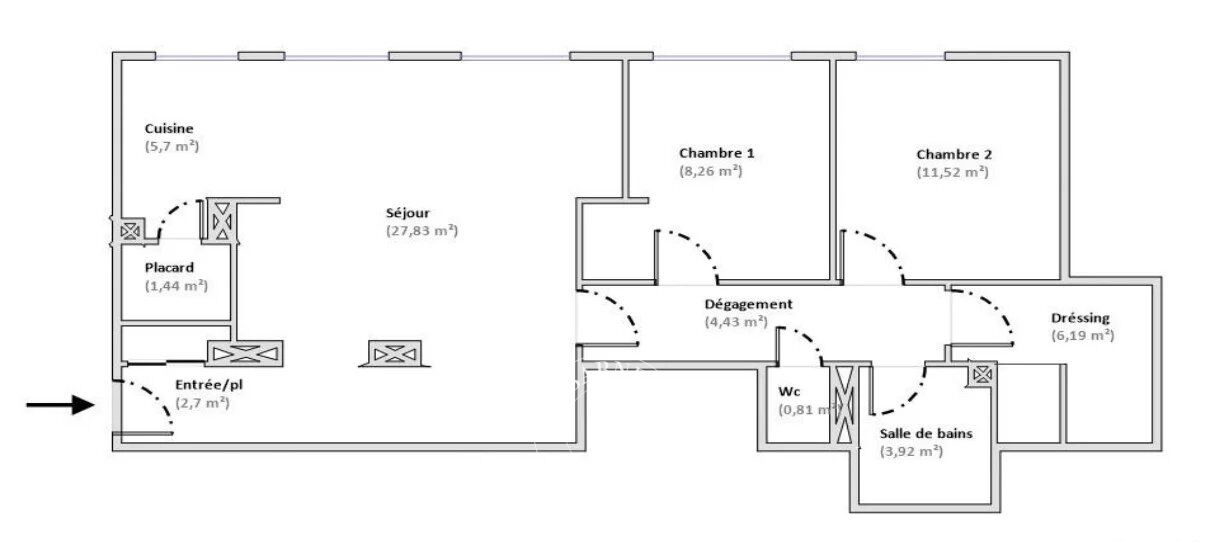 PARIS 15 – EMILE ZOLA/JAVEL – APPARTEMENT – 2 CHAMBRES - picture 3
