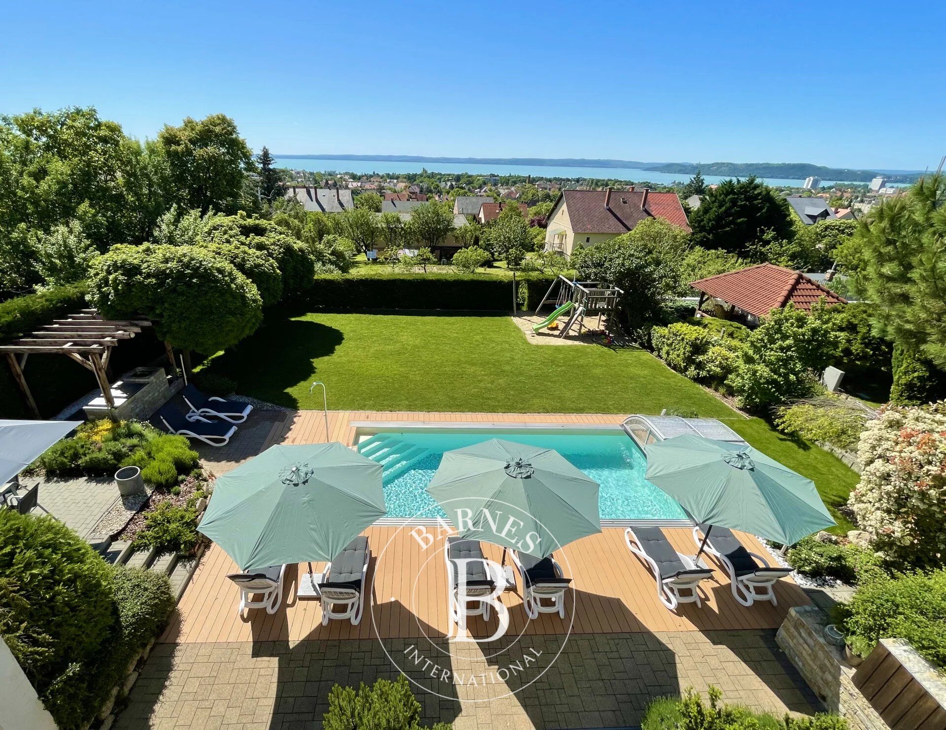 Artment house with pool and panoramic view towards the Lake at Balatonfüred - picture 2