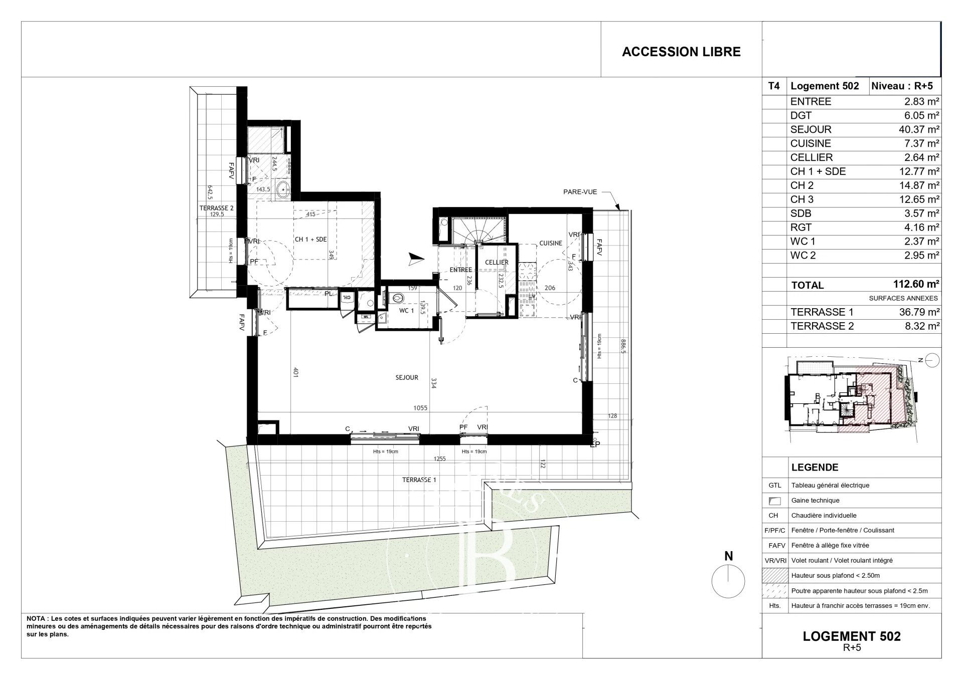 NANTES - SAINT-FELIX - Appartement T4 duplex de standing - picture 1
