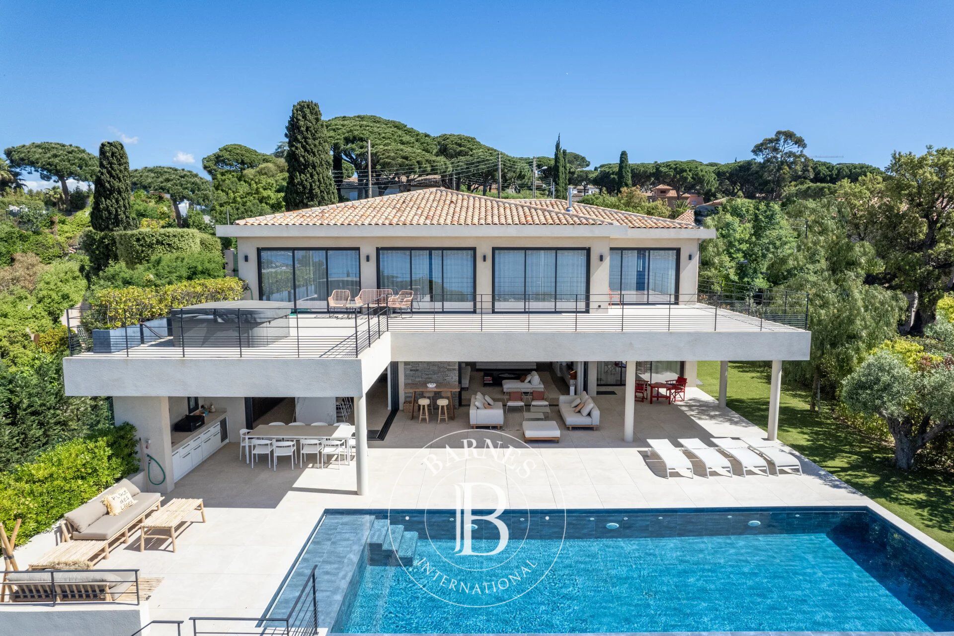 SAISONVERMIETUNG - SAINTE-MAXIME - MODERNE VILLA - 6 SCHLAFZIMMER - STADTZENTRUM - MEERBLICK - picture 3