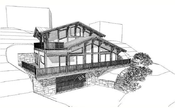 BARNES CHAMONIX - VUE EXCEPTIONNELLE PANORAMIQUE - LE COUPEAU - PERMIS POUR UN CHALET - picture 2