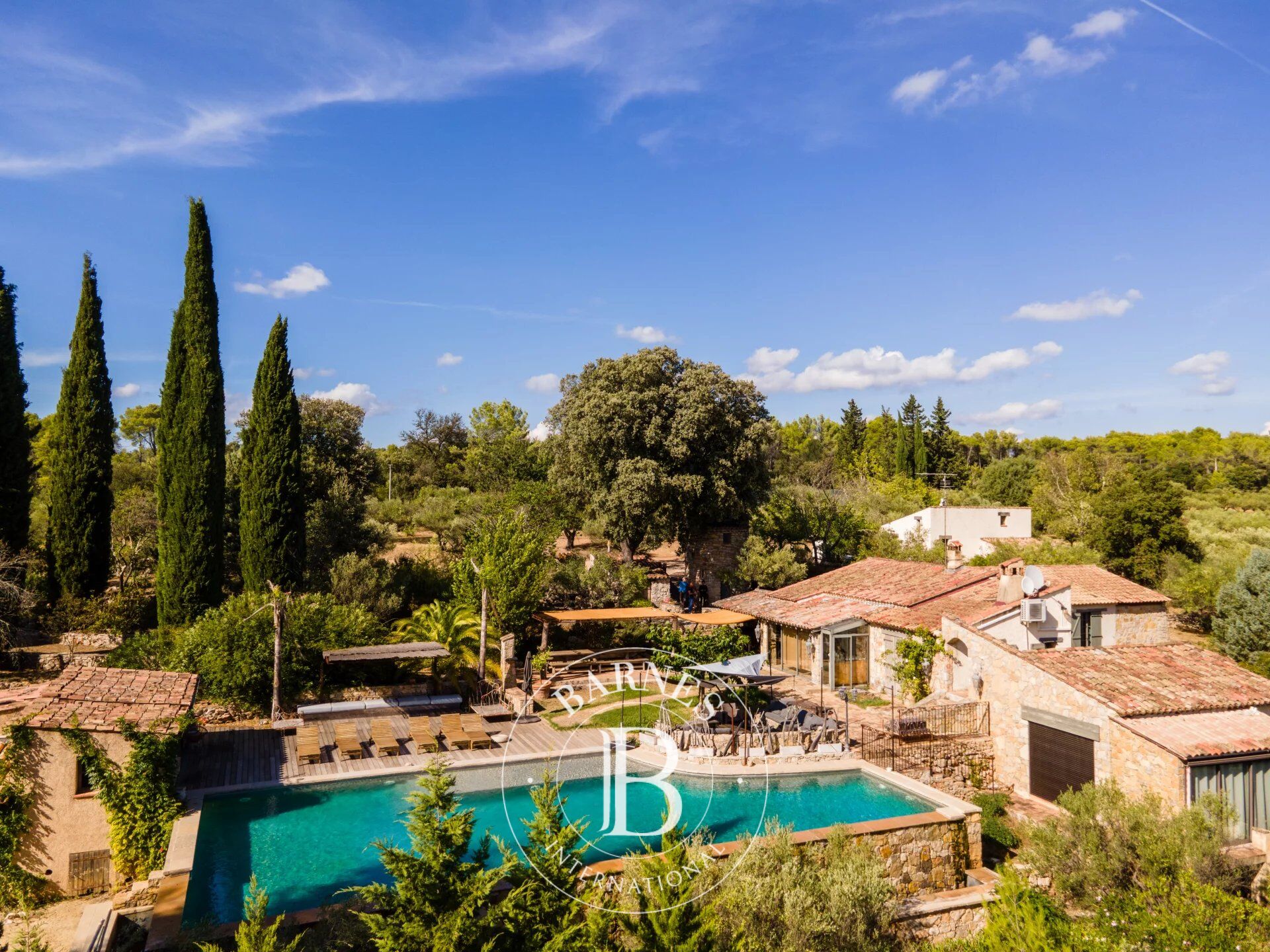 Var - Exceptional property - Two authentic villas with several stone dependencies surrounded by olive trees and vines in absolute peace and quiet - picture 1