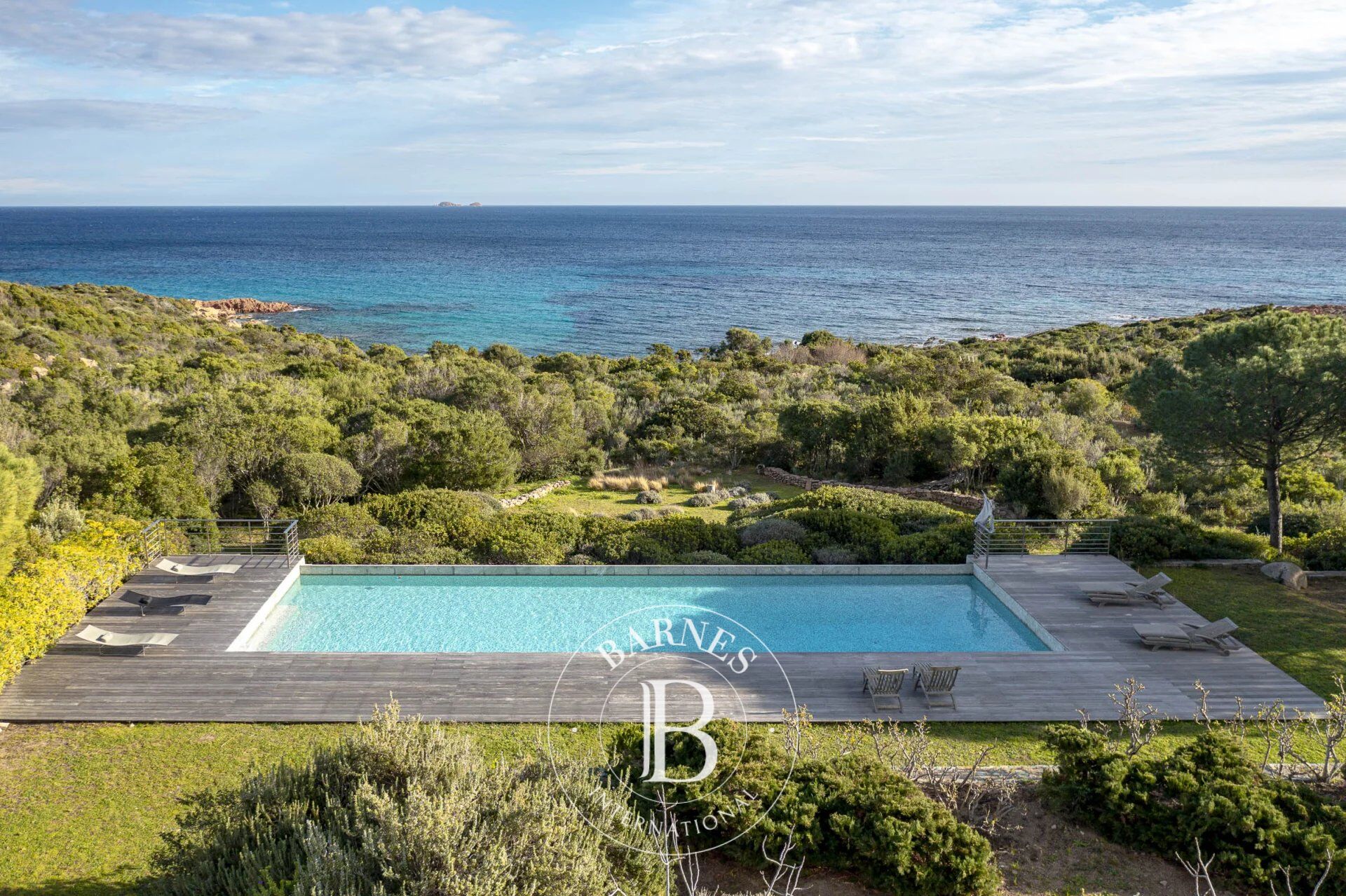 Palombaggia, waterfront villa, 7 bedrooms, pool, panoramic sea view, walking distance to beach - picture 2