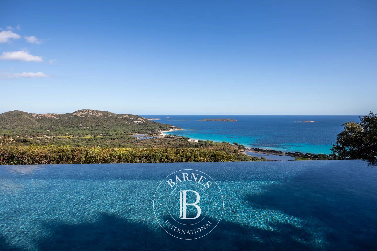 Palombaggia, villa 7 bedrooms, 1 service room, swimming pool, panoramic sea view, beach on foot - picture 1