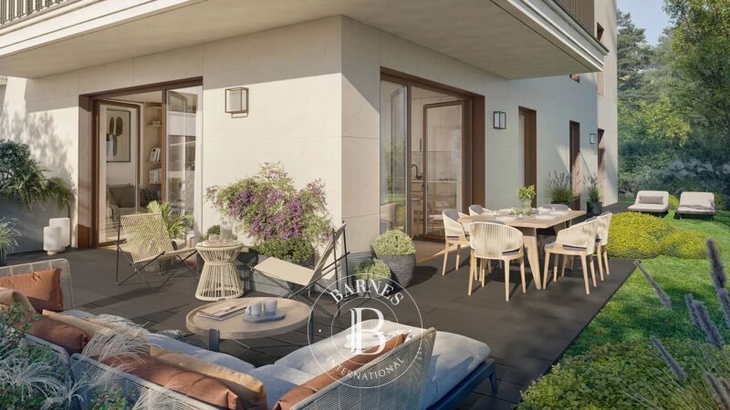 Vente en l’état futur d’achèvement (VEFA) - 3 pièces avec terrasse et jardin au calme - Séjour avec grandes baies vitrées en angle - Parking en sous-sol sécurisé - Neuilly-Sur-Seine