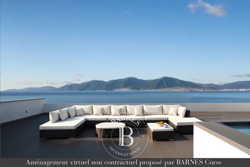 PENTHOUSE d'exception, Pietrosella, 3 chambres, vue panoramique mer, plage à pied