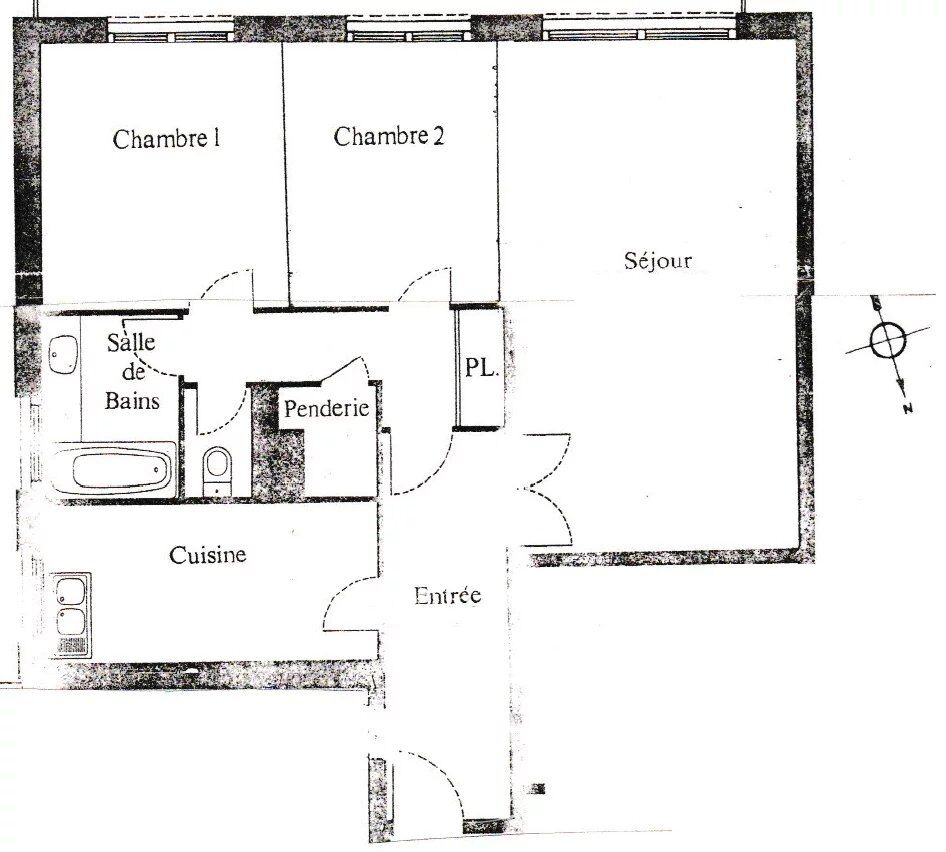 Paris 17 / Neuilly - Appartement deux chambres - Balcon exposé Sud - picture 2