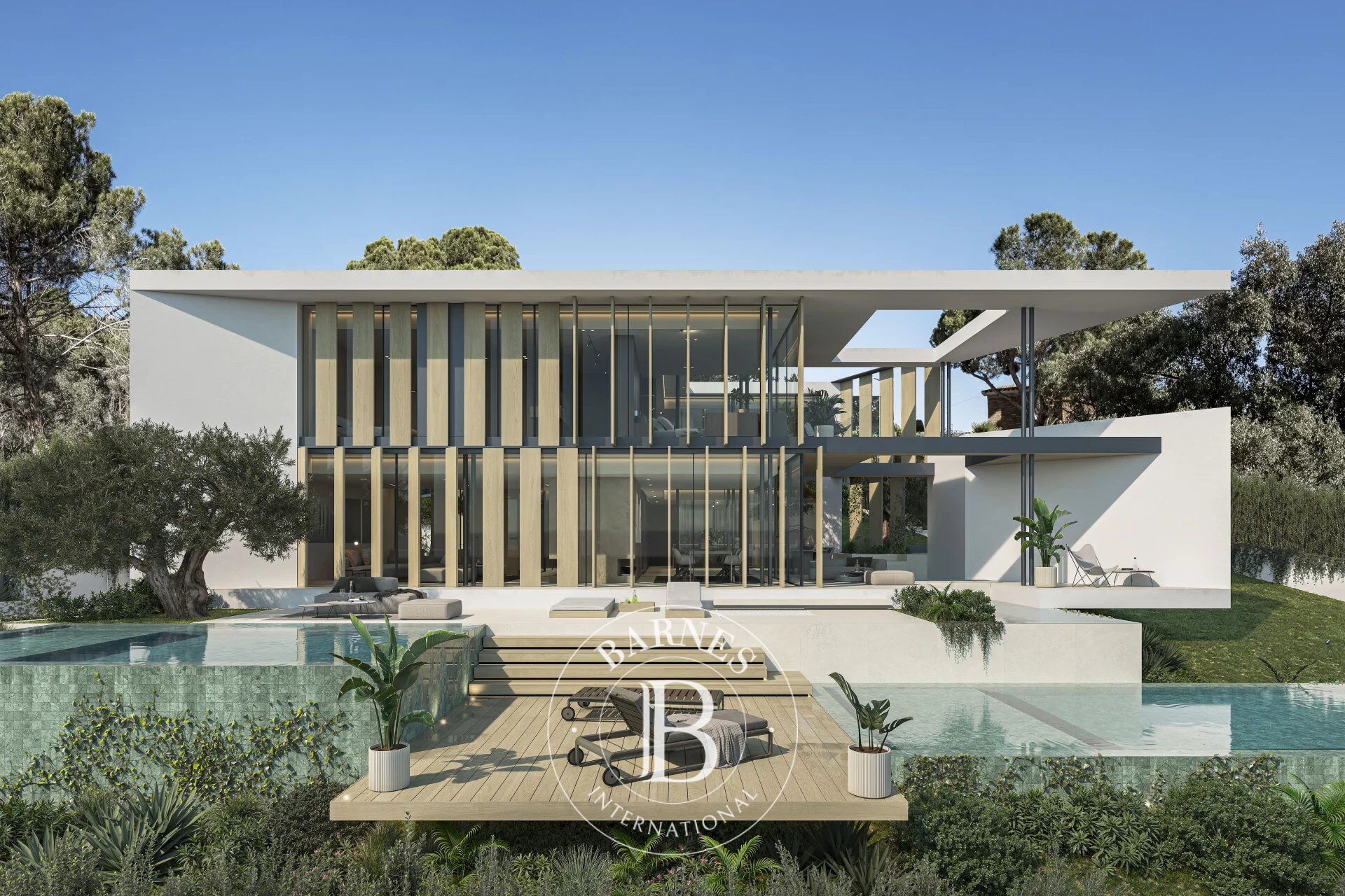 Exclusiva villa de diseño con vistas al mar en la costa norte de Barcelona. - picture 1