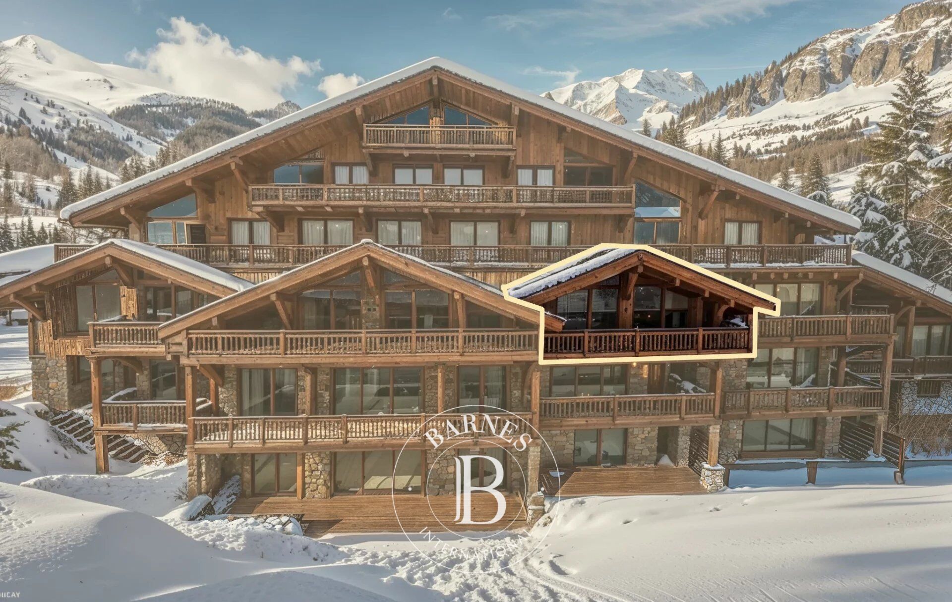 Meribel La Tarentaise 203 — Traversant skis aux pieds avec vues panoramiques et séjour aux volumes penthouse - picture 1