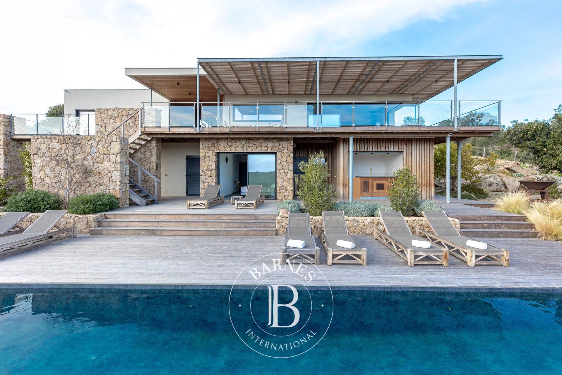 Pianottoli-Caldarello, Villa 6 chambres, piscine, vue mer, proche plage - picture 1