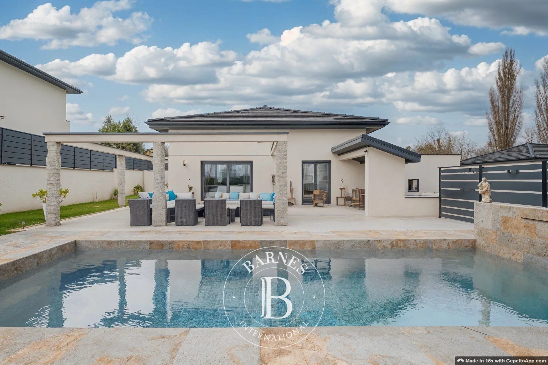 Maison de plain-pied avec piscine au calme - picture 1