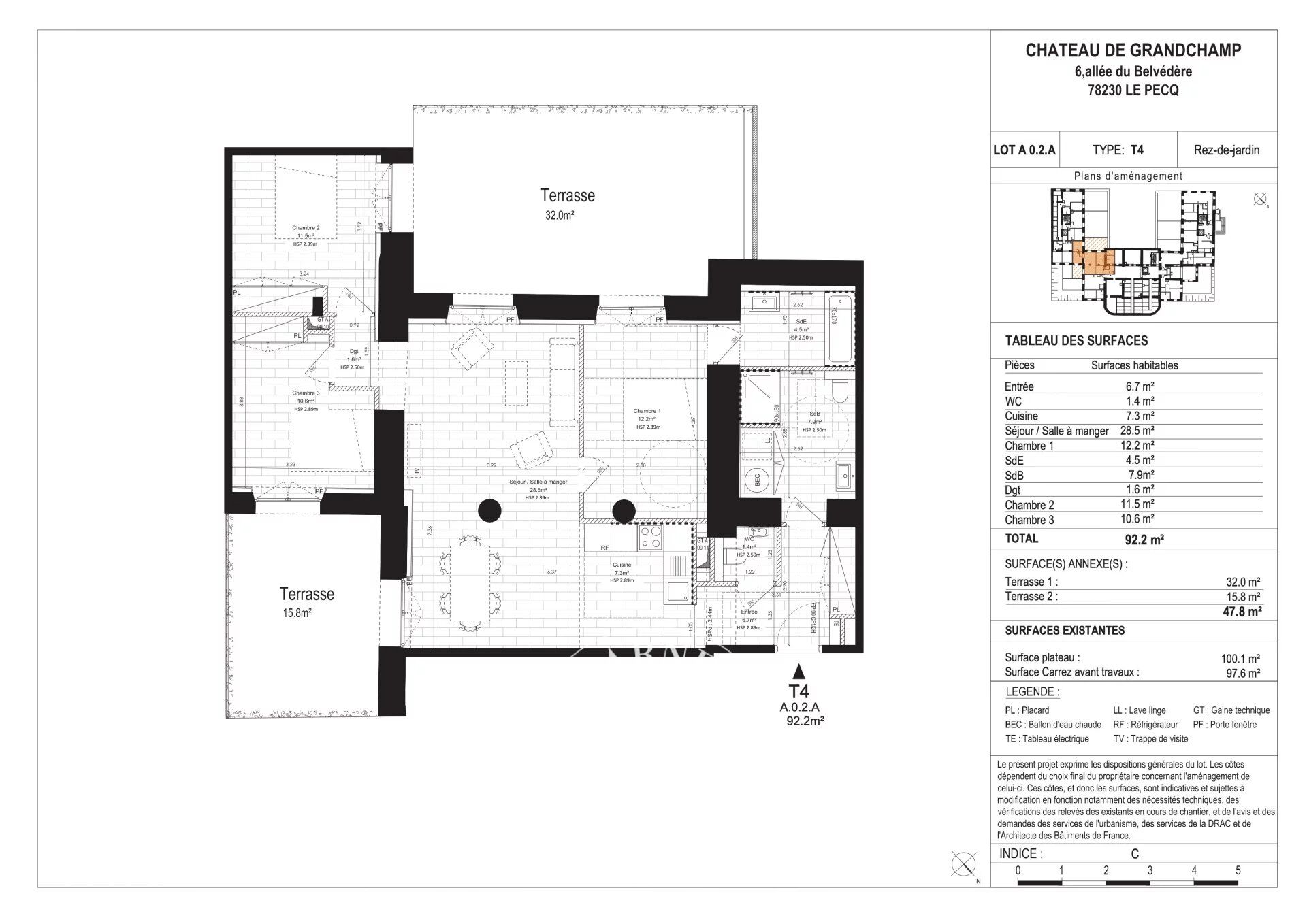 LOT A02A CHATEAU DE GRANDCHAMP AU PECQ - picture 1