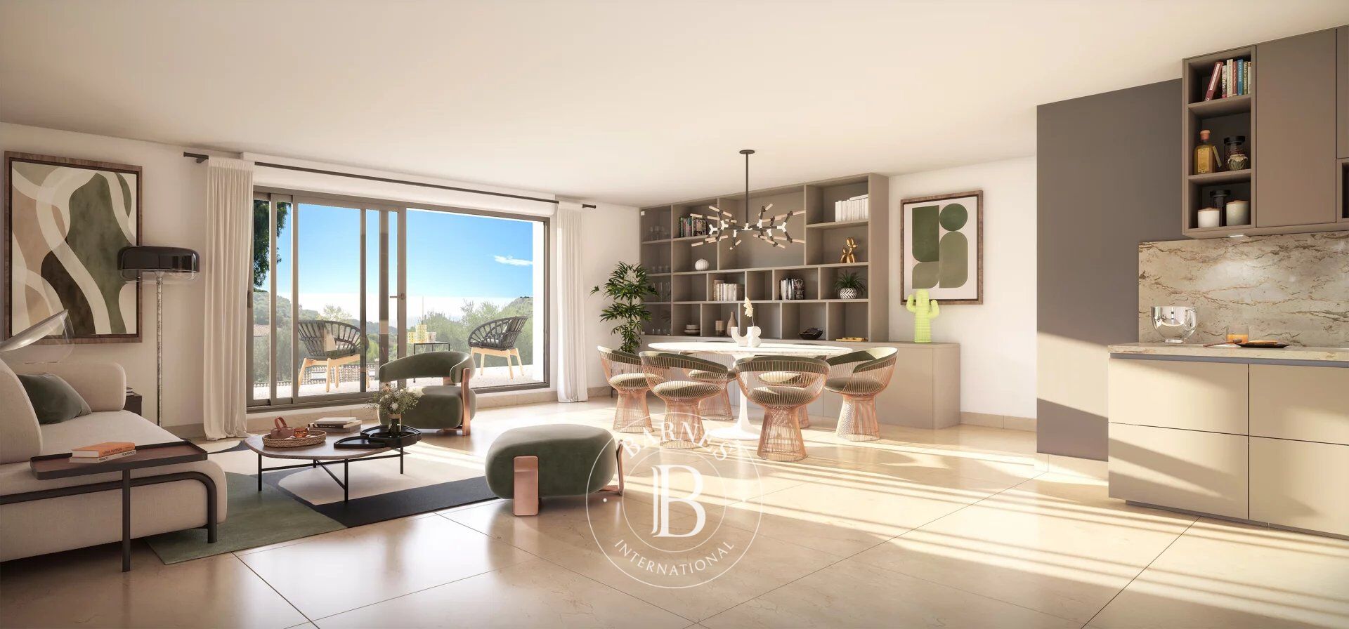 ÈZE – ELEGANT 4-ROOM PENTHOUSE IN A CONTEMPORARY RESIDENCE - SEA VIEWS - picture 2