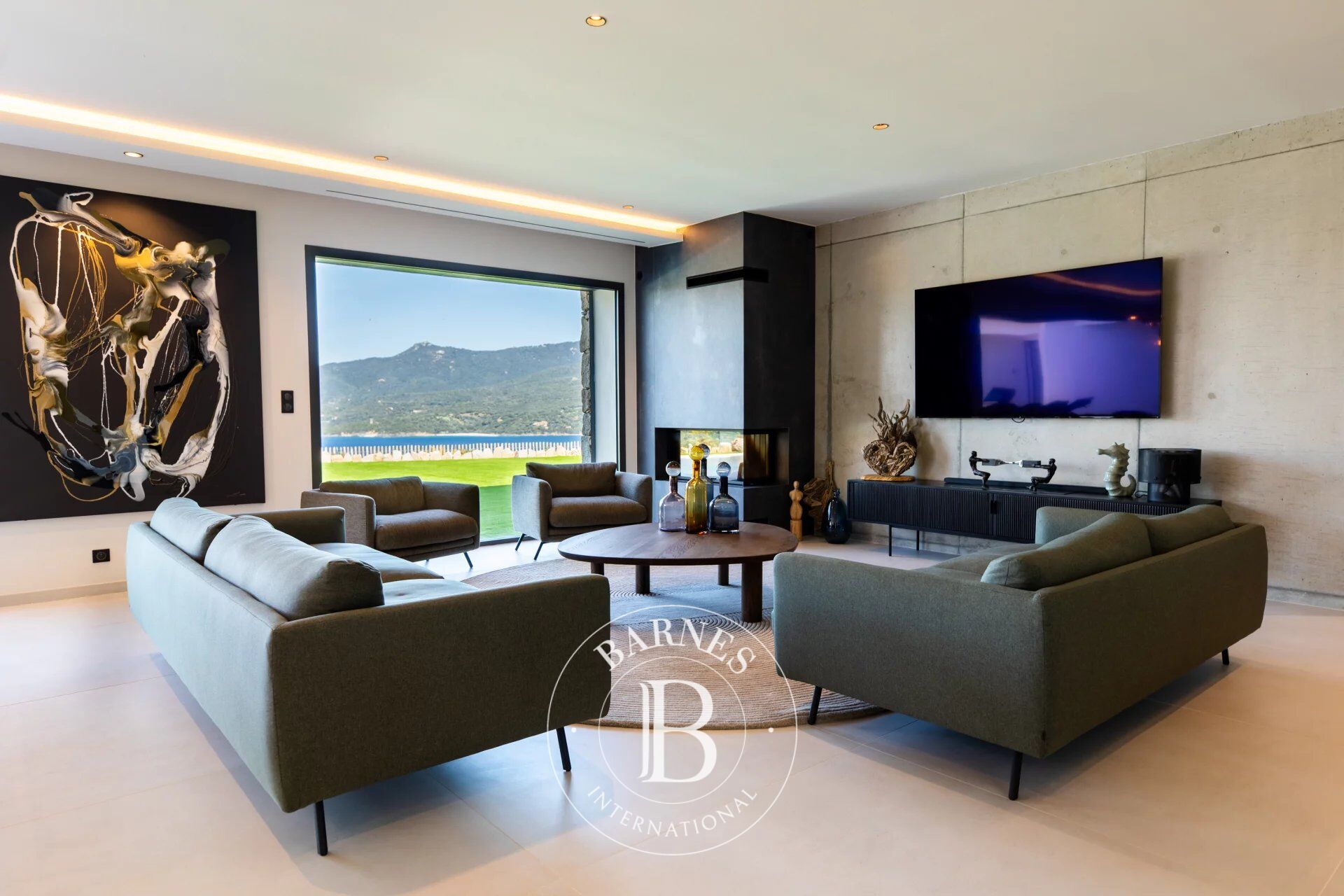 Propriano, 5 chambres, vue mer panoramique, piscine, proche plage - picture 2