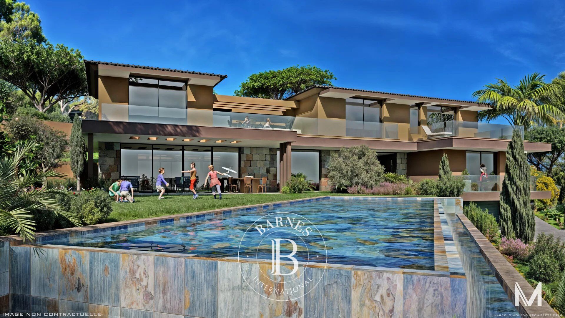 SAINTE-MAXIME - MODERNE VILLA - PANORAMA-MEERBLICK - PRIVATES ANWESEN - NAHE AM STADTZENTRUM - picture 2