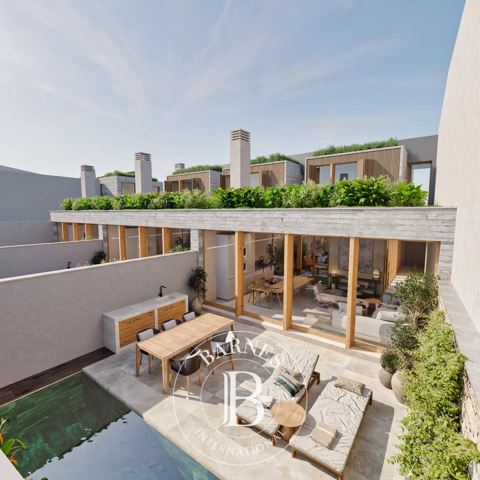 Neubau Reihenhaus mit privatem Pool und Terrassen in Son Espanyolet, Palma - picture 1