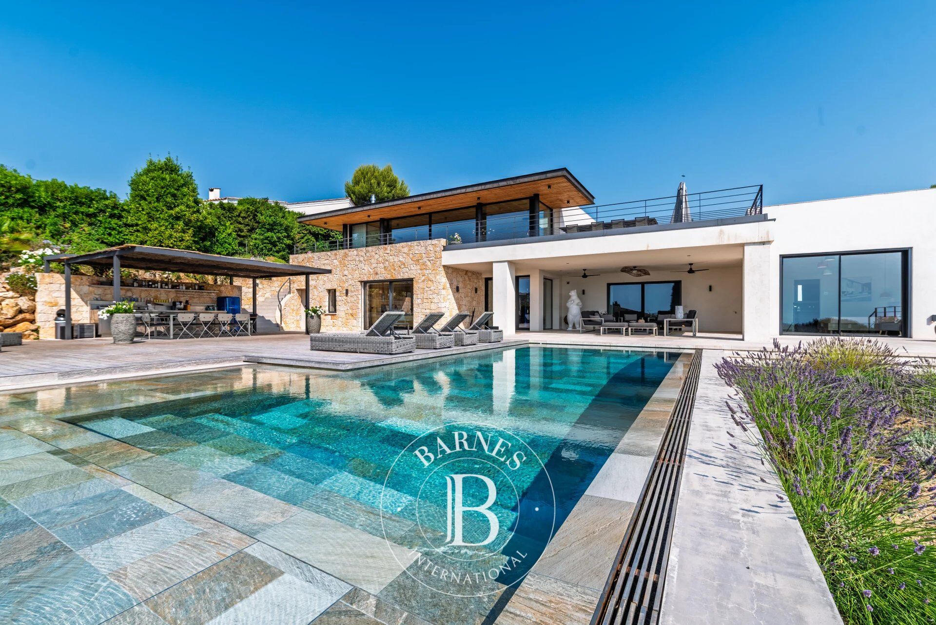 Walking distance from Biot - Stunning recent contemporary villa - Sea and village views - 6 bedrooms - picture 1