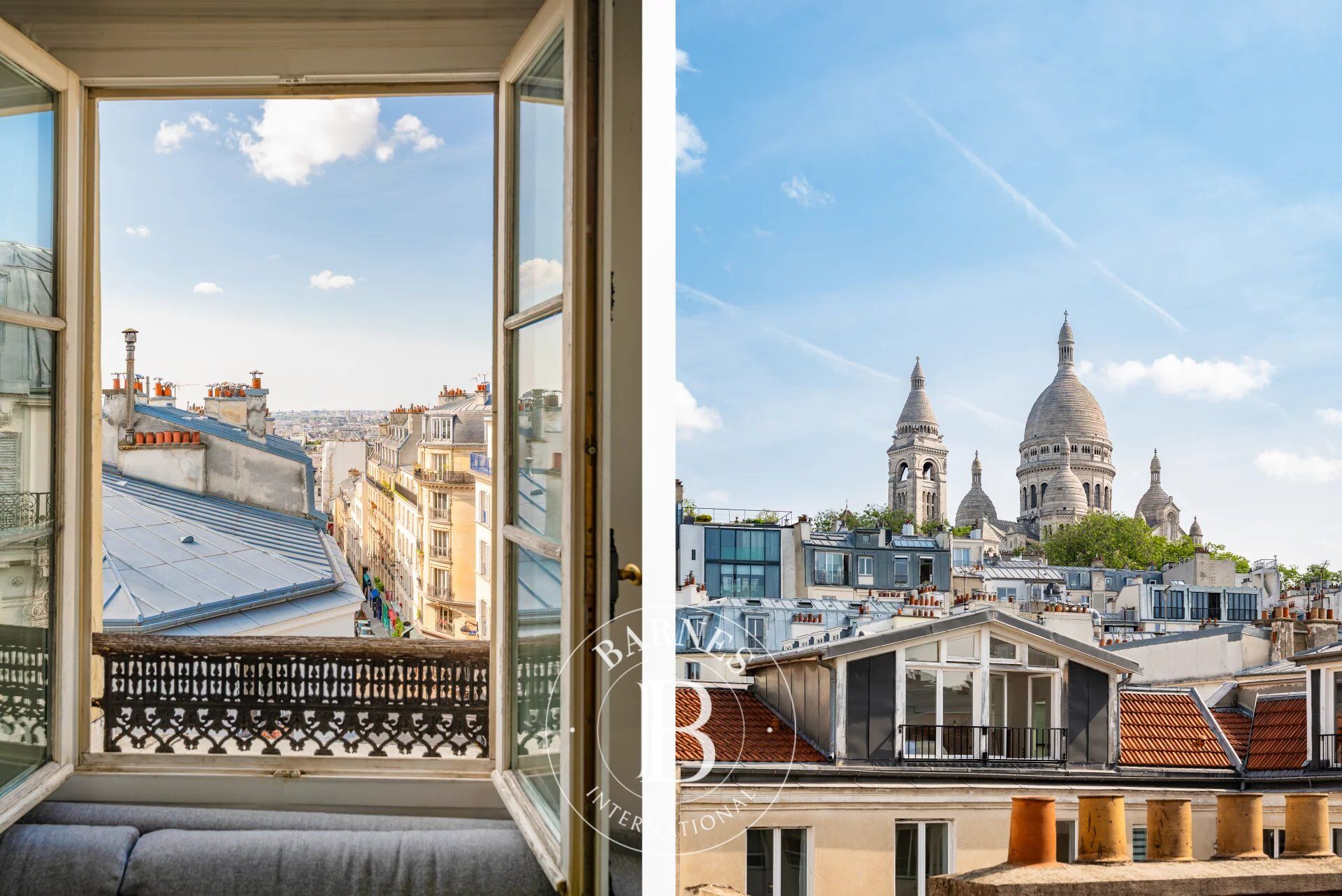PARIS 18 - ABBESSES - TOP FLOOR - 3 BD - BRIGHT - UNOBSTRUCTED SKY AND MONUMENT VIEWS - SOUTH-FACING - picture 1