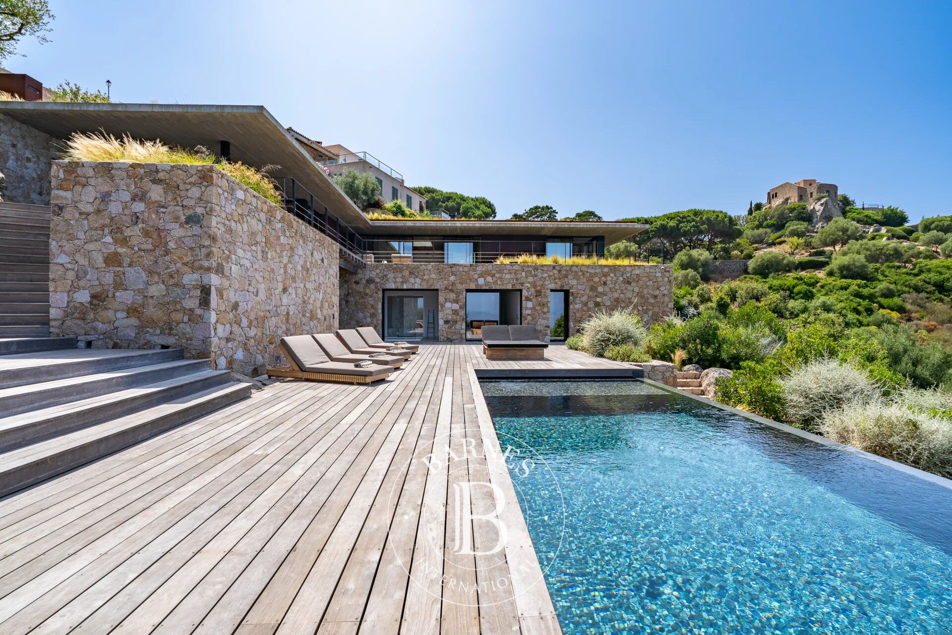 Balagne, Corbara, Villa avec vue mer panoramique, 4 chambres, piscine chauffée, proche plages - picture 3