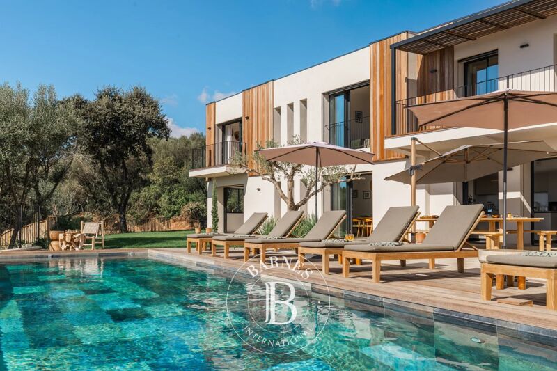 Olmeto, Abbartello, 6 chambres, piscine à débordement, vue mer panoramique, proche plage