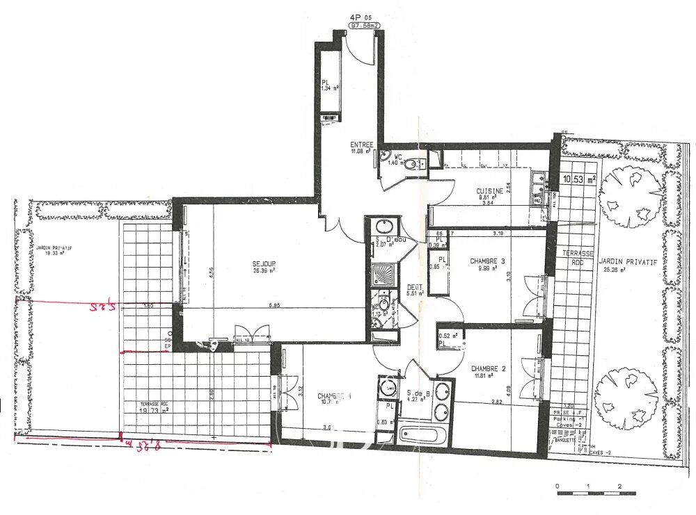 BOULOGNE NORD - APPARTEMENT  98 m2 Env AVEC 75 m2 de TERRASSES/JARDINS PRIVATIFS - picture 1