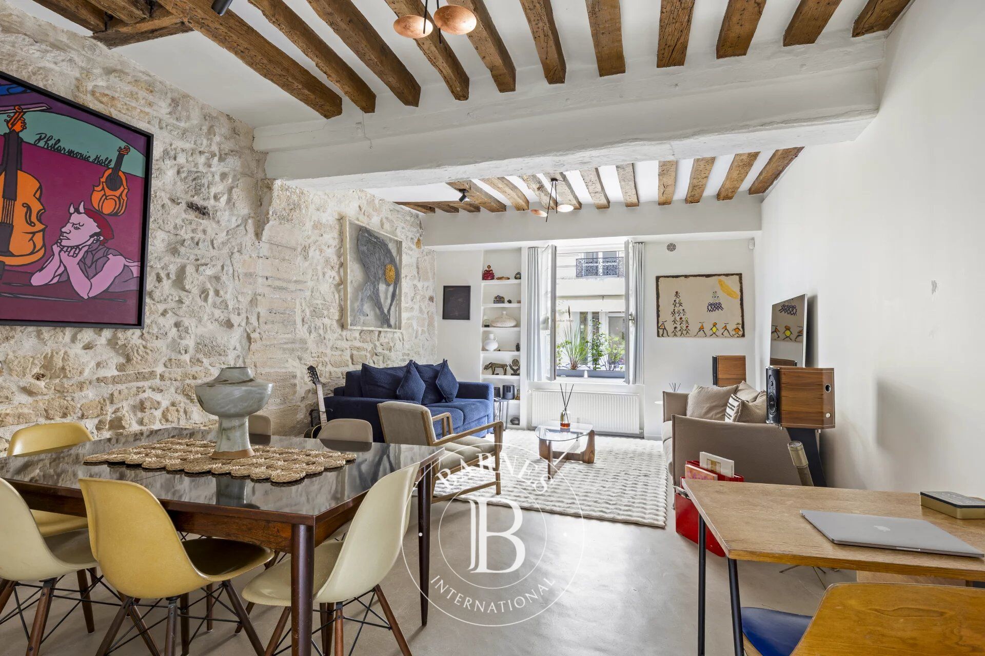 Apartment for sale - Paris 3 - Duplex apartment - Charming - Peace and quiet - picture 2