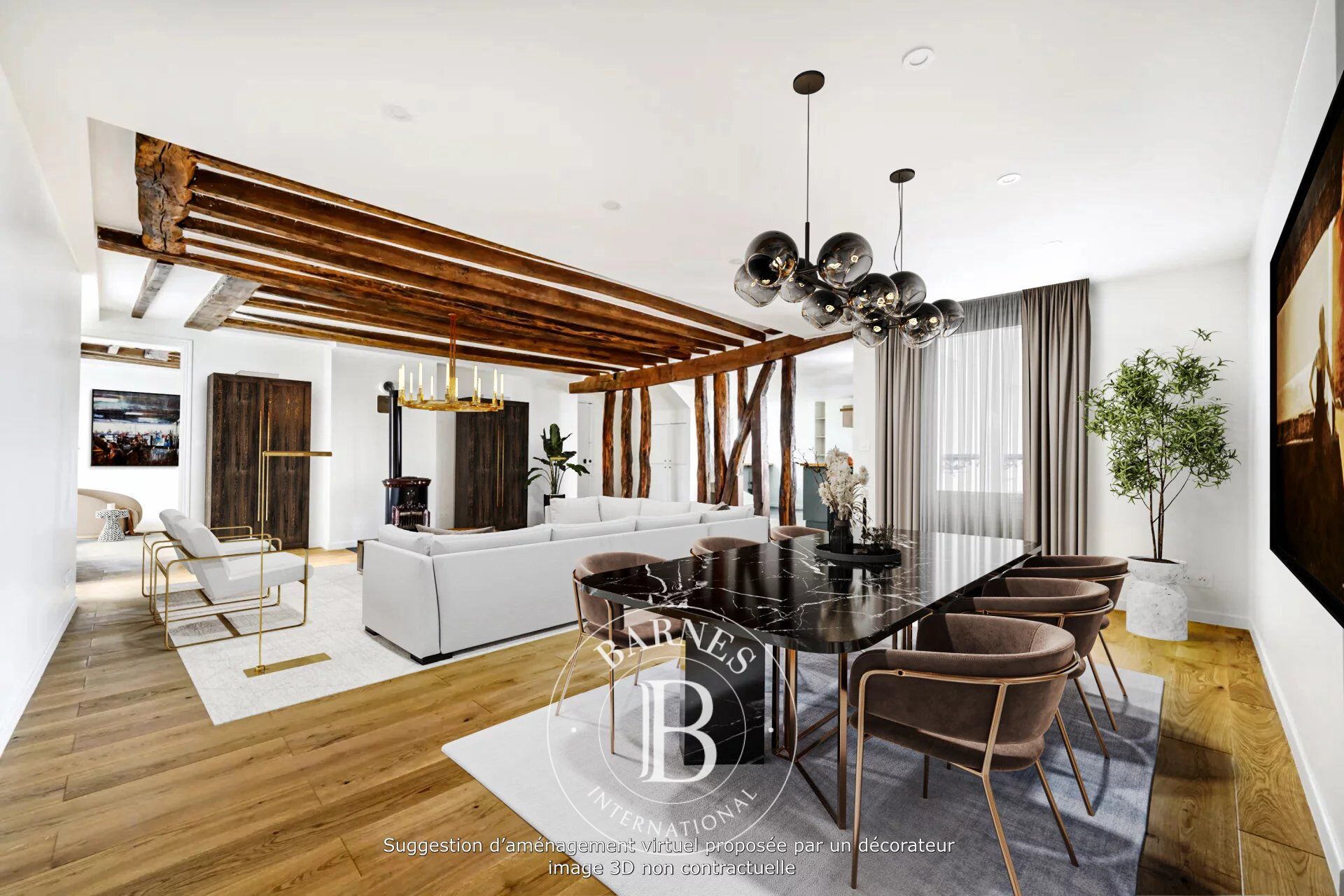 Vente appartement - Paris 3 - Rambuteau - dernier étage - ascenseur - refait à neuf - picture 2