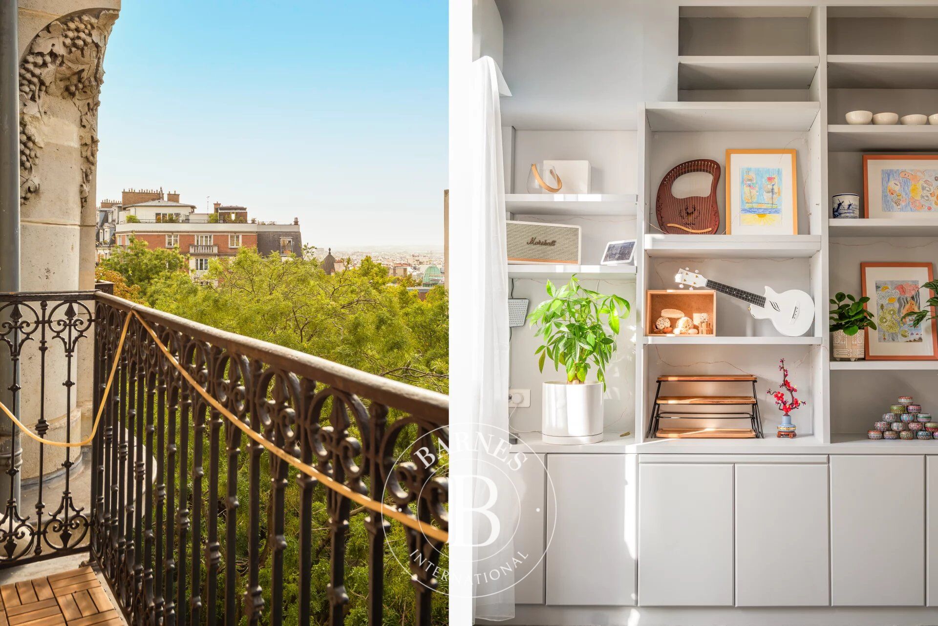 PARIS 18 - CAULAINCOURT - UPPER FLOOR - LIFT - BALCONY - LIGHT - 3 BEDROOMS - picture 3