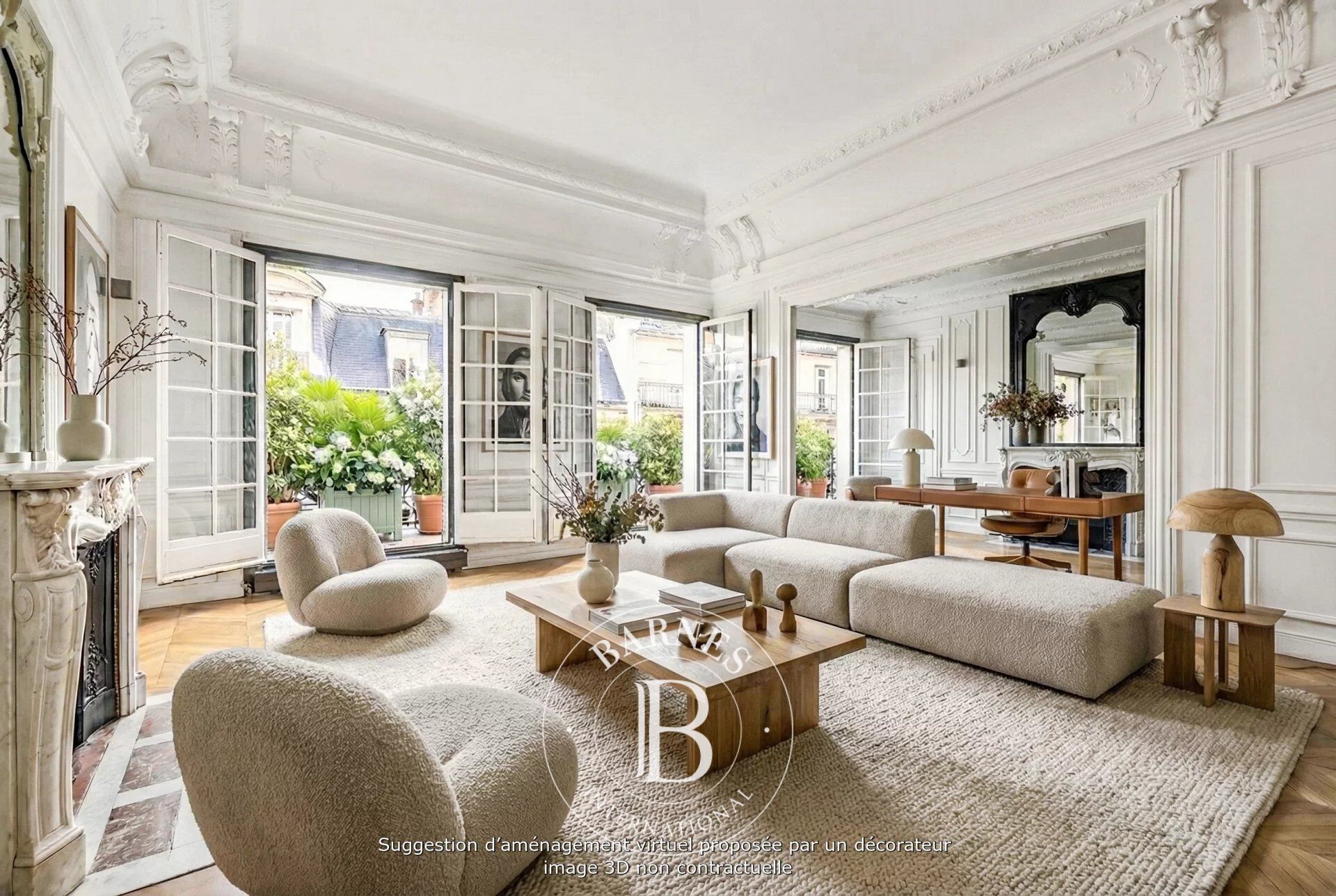 Paris 17ème - Etoile / Saint Ferdinand - Appartement en étage élevé avec grand balcon filant - 4 chambres - picture 1