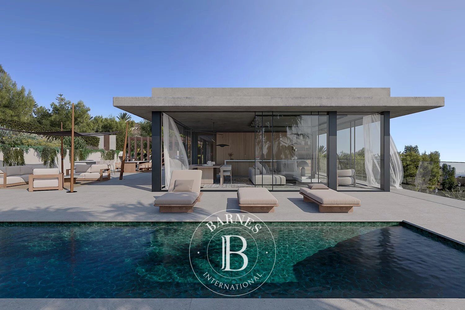 Obra nueva contemporánea en construcción en Sant Andreu de Llavaneres (Barcelona). - picture 1