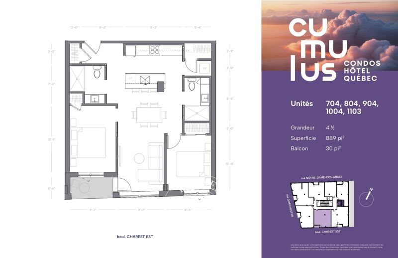 Zu verkaufen Wohnung | Québec (La Cité-Limoilou) - picture 2