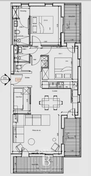 MERIBEL-MOTTARET — APARTMENT N°111, SKI-IN / SKI-OUT 2-BEDROOM - picture 2