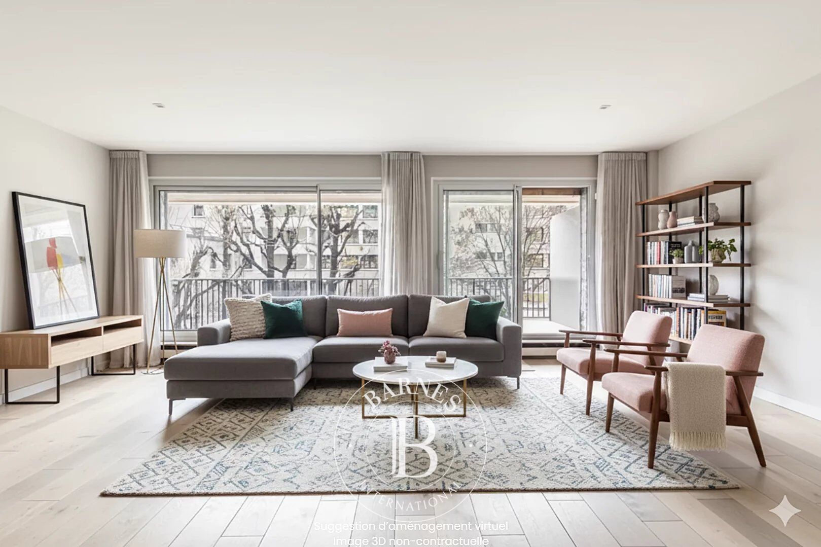 PARIS 16 - Assomption/Mozart - Appartement traversant -  3 chambres  -  Balcon Sud - picture 2