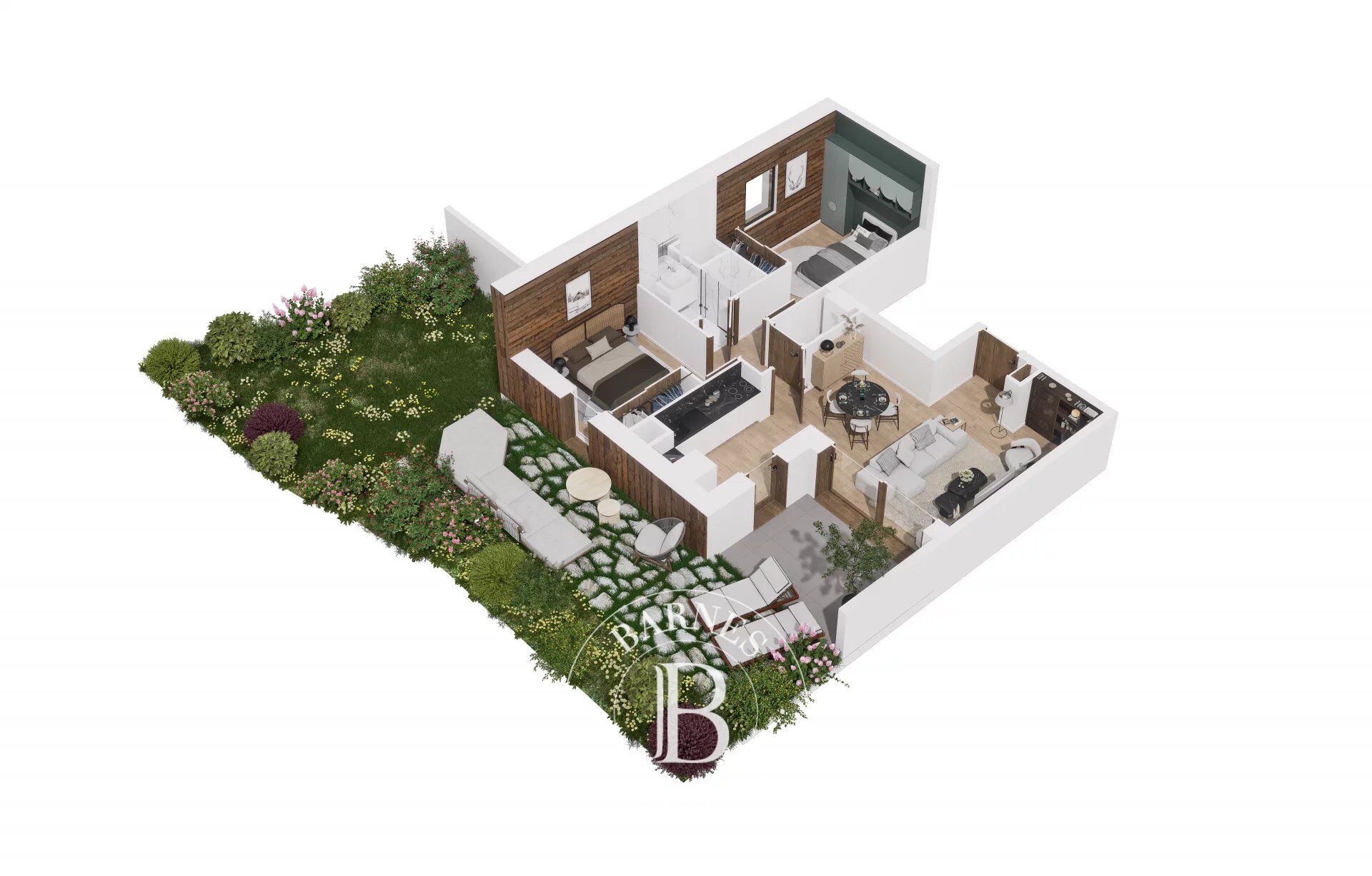 BARNES CHAMONIX - PROGRAMME NEUF - APPARTEMENT DEUX CHAMBRES  - PROCHE CENTRE VILLAGE - LES HOUCHES - picture 2