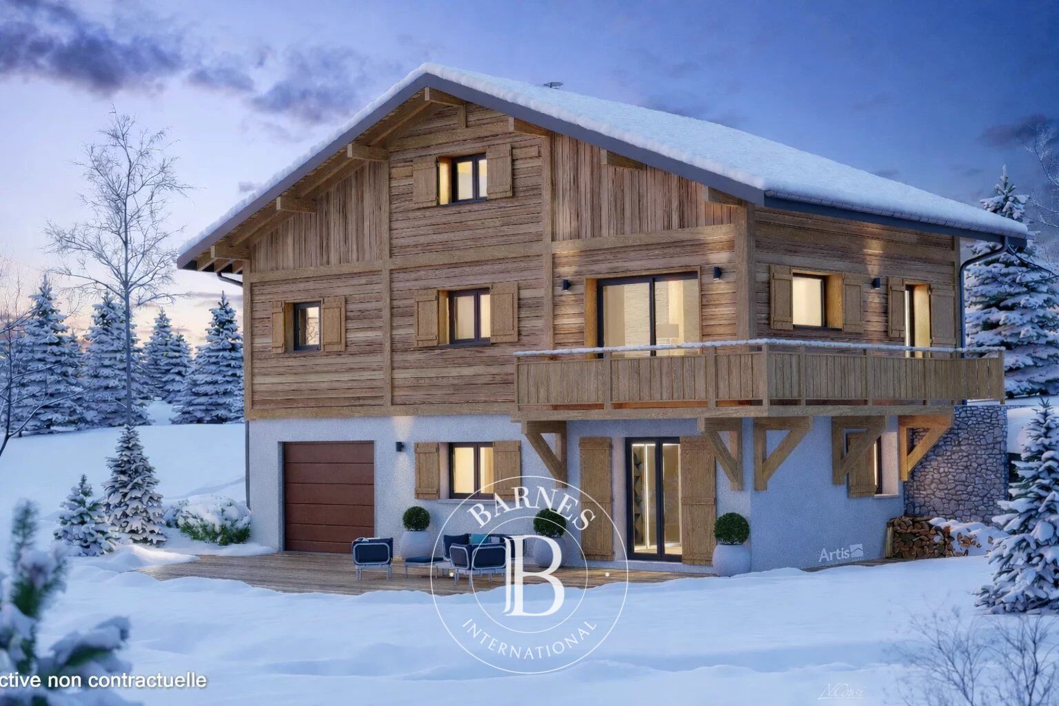 BARNES SAINT-GERVAIS - CHALET NEUF LOCALISATION EXCEPTIONNELLE - picture 1