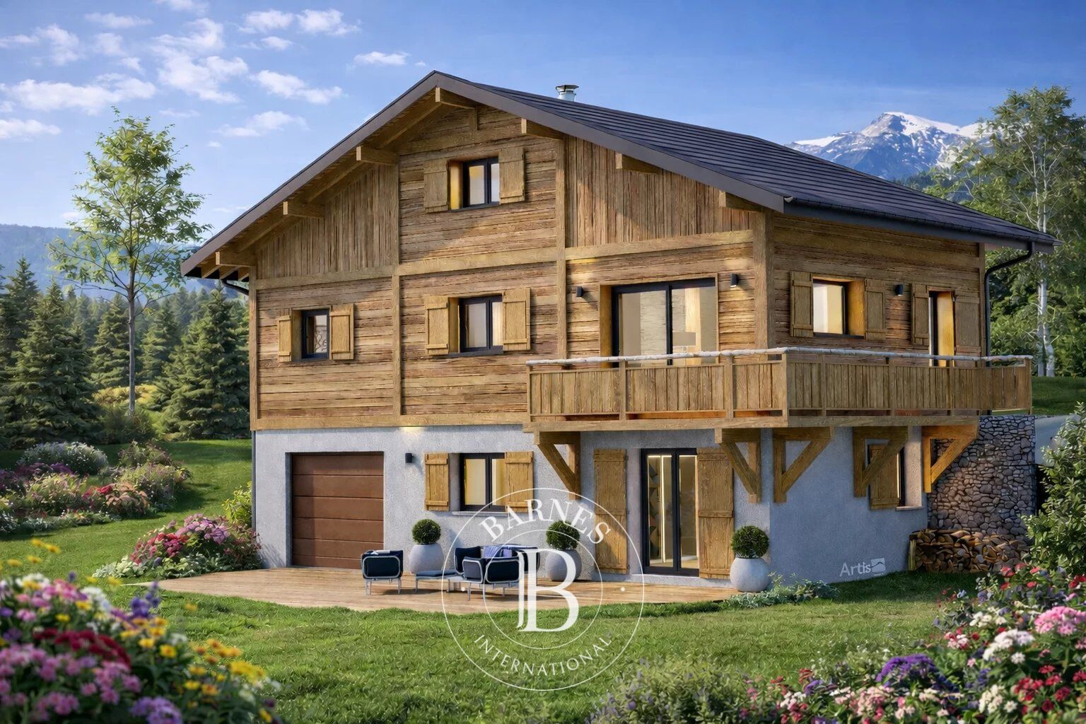 BARNES SAINT-GERVAIS - CHALET NEUF LOCALISATION EXCEPTIONNELLE - picture 2