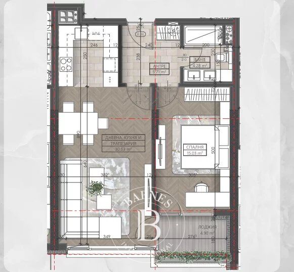 New one-bedroom apartment with panoramic view in Synerga complex, near a park and metro station - picture 2