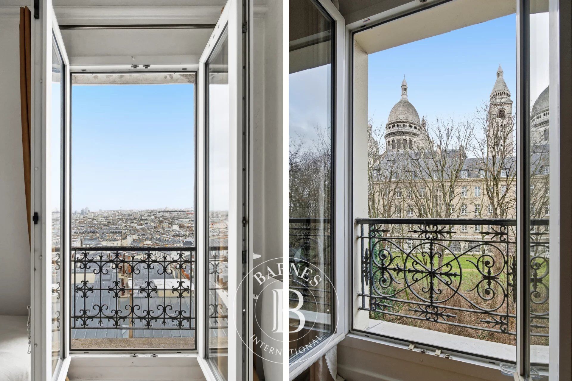PARIS 18 - LAMARCK - 2 BEDROOMS - DUAL-ASPECT EAST-WEST FACING - PANORAMIC VIEWS OF PARIS AND SACRE COEUR - OPTIMAL FLOOR PLAN - PERIOD CHARM - picture 1
