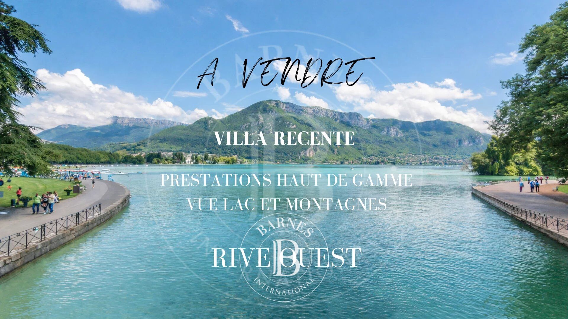 BARNES ANNECY | RIVE OUEST – VILLA RECENTE – PRESTATIONS HAUT DE GAMME – VUES LAC & MONTAGNES - picture 1