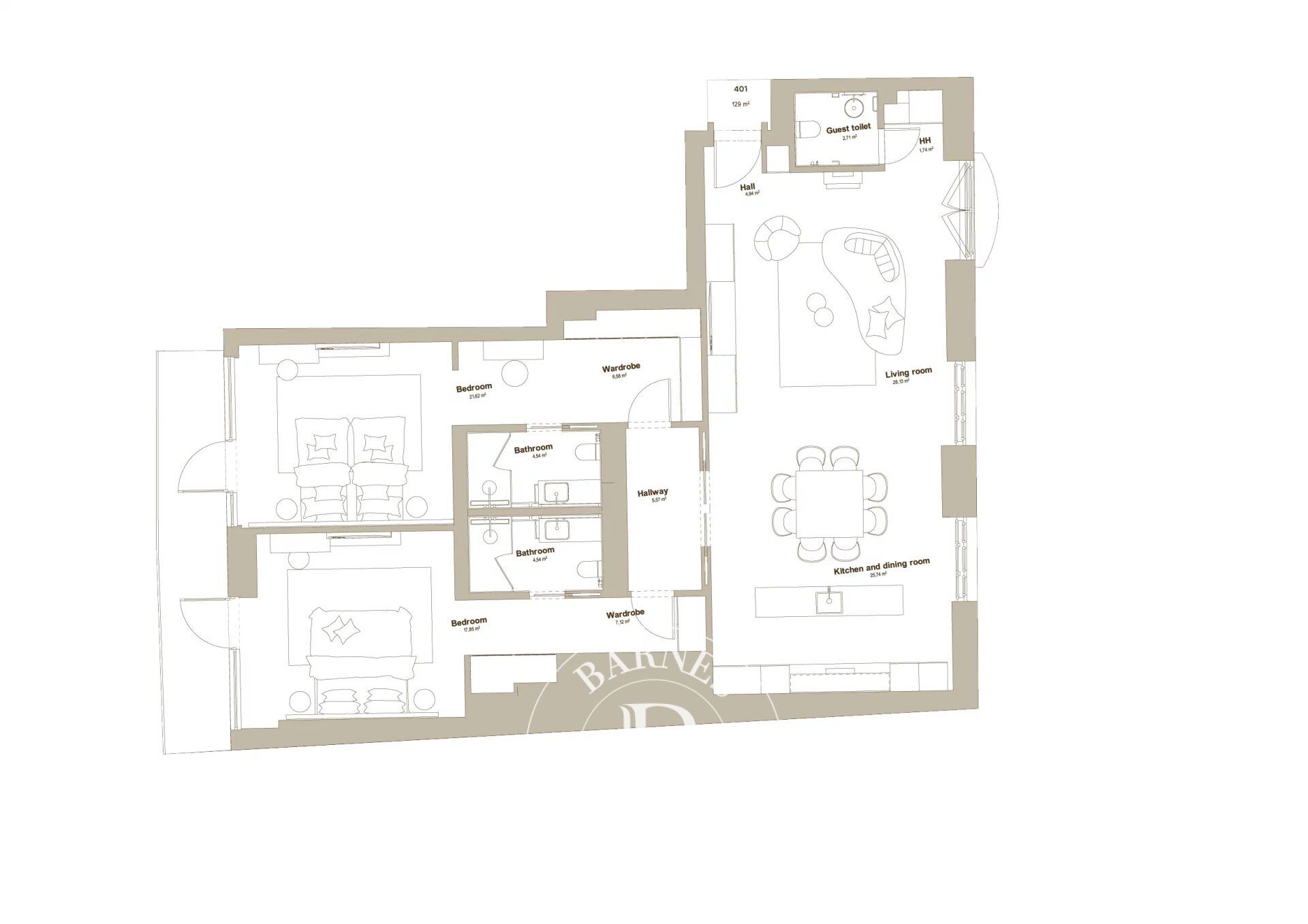 Dorottya Residences – A401 - picture 1