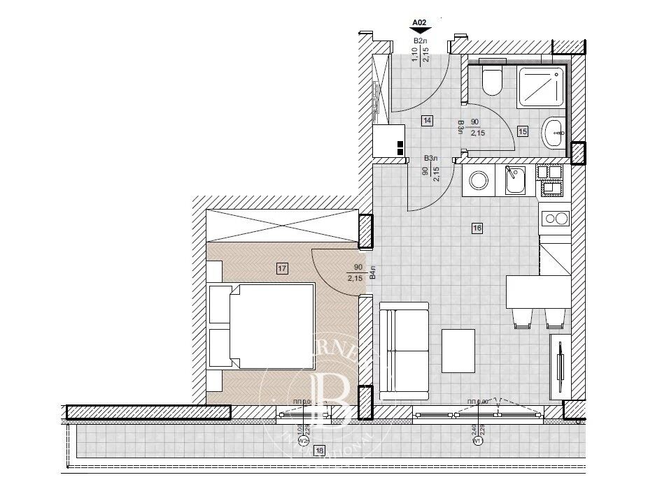 One-bedroom apartment in a boutique building near South Park - picture 2