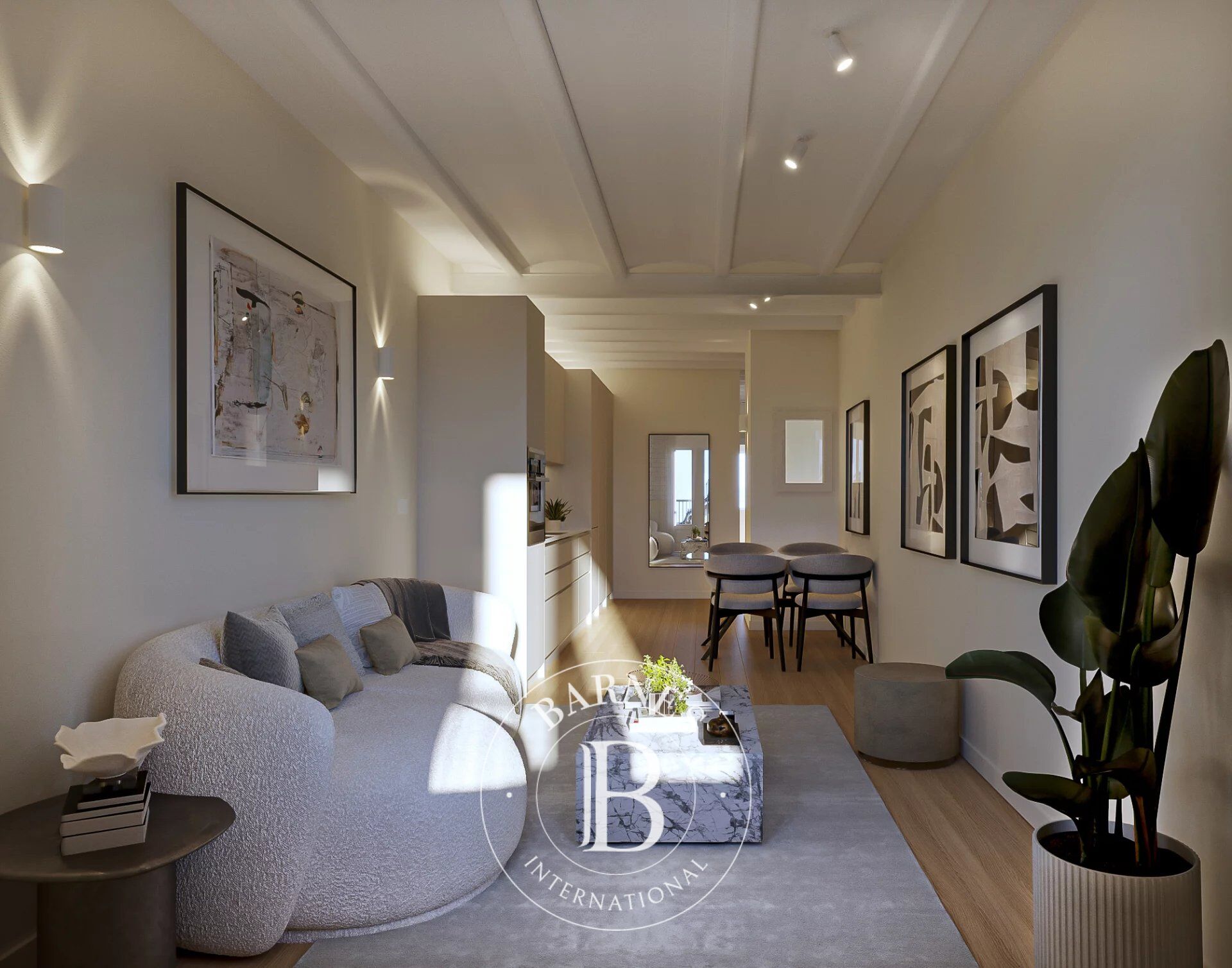 Elegante apartamento de 2 dormitorios completamente renovado con bóvedas catalanas en Sants - picture 2