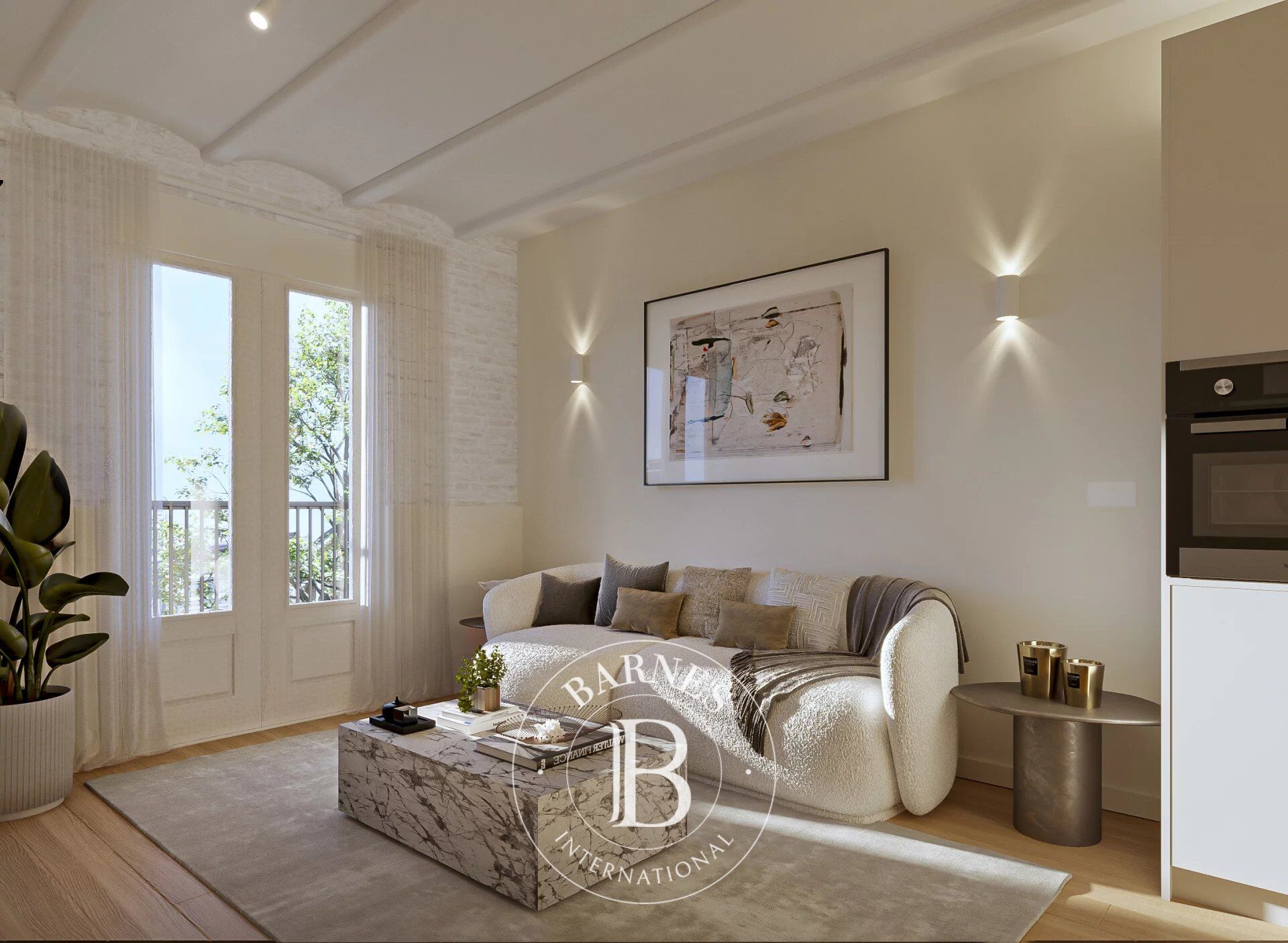 Elegante apartamento de 2 dormitorios completamente renovado con bóvedas catalanas en Sants - picture 1