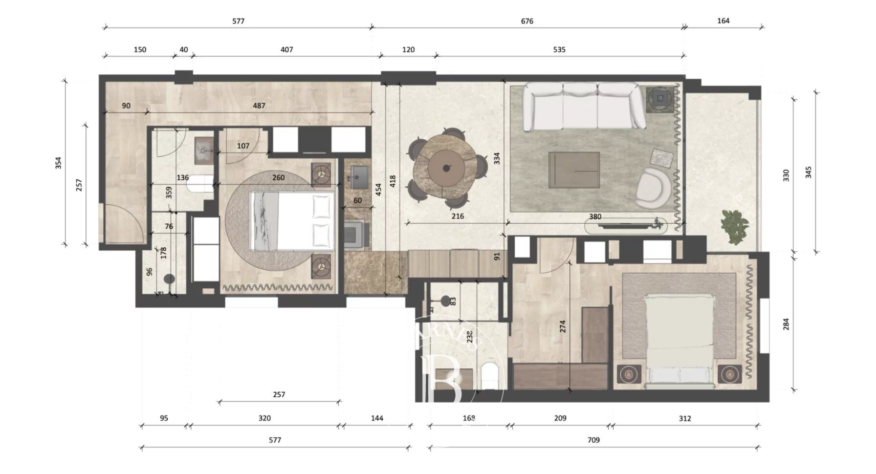 Ático (1) contemporáneo con opción de terraza en Recoletos - picture 2