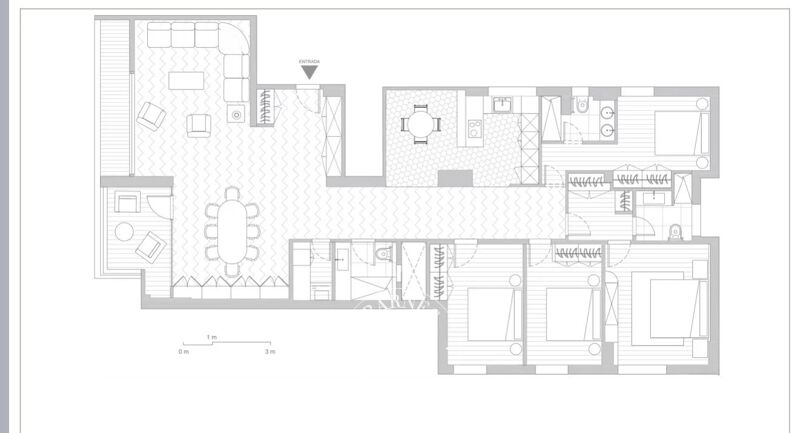 Appartement lumineux et de beaux volumes en rénovation avec terrasse à Chamberí/Gaztambide · Off Market