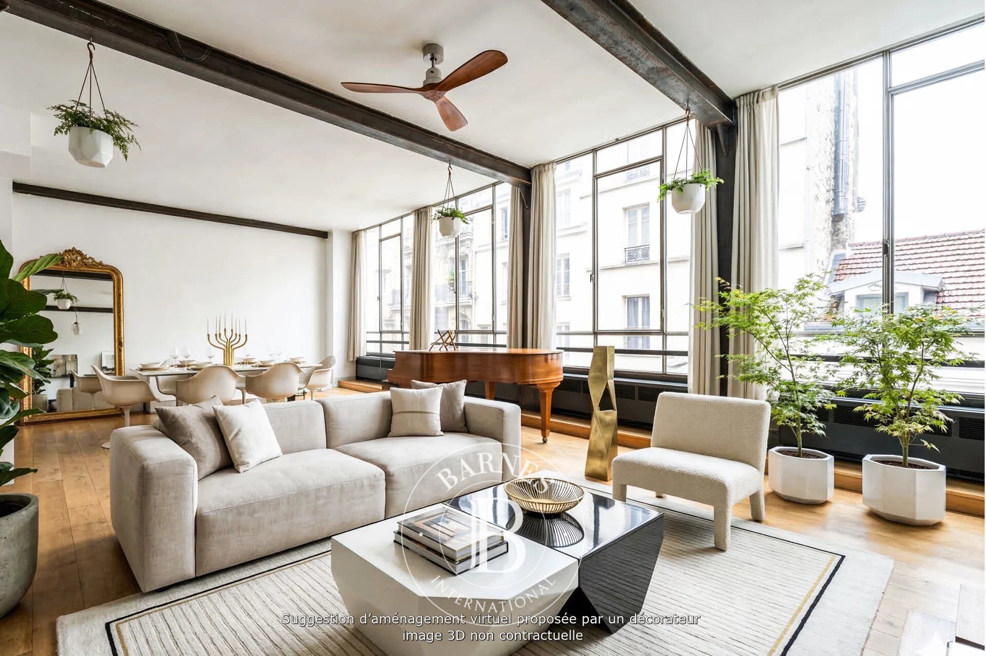 PARIS 18EME - CITE DES FUSAINS - LOFT - 3 CH - VOLUMES - LUMIERE - CALME - ESPRIT MAISON - picture 1