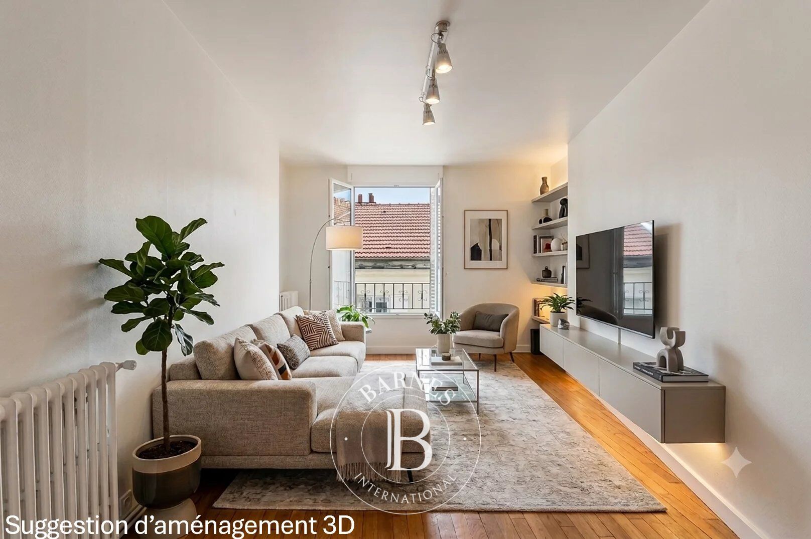 Paris 16 - South Auteuil - 1-bedroom apartment - Top floor - picture 1