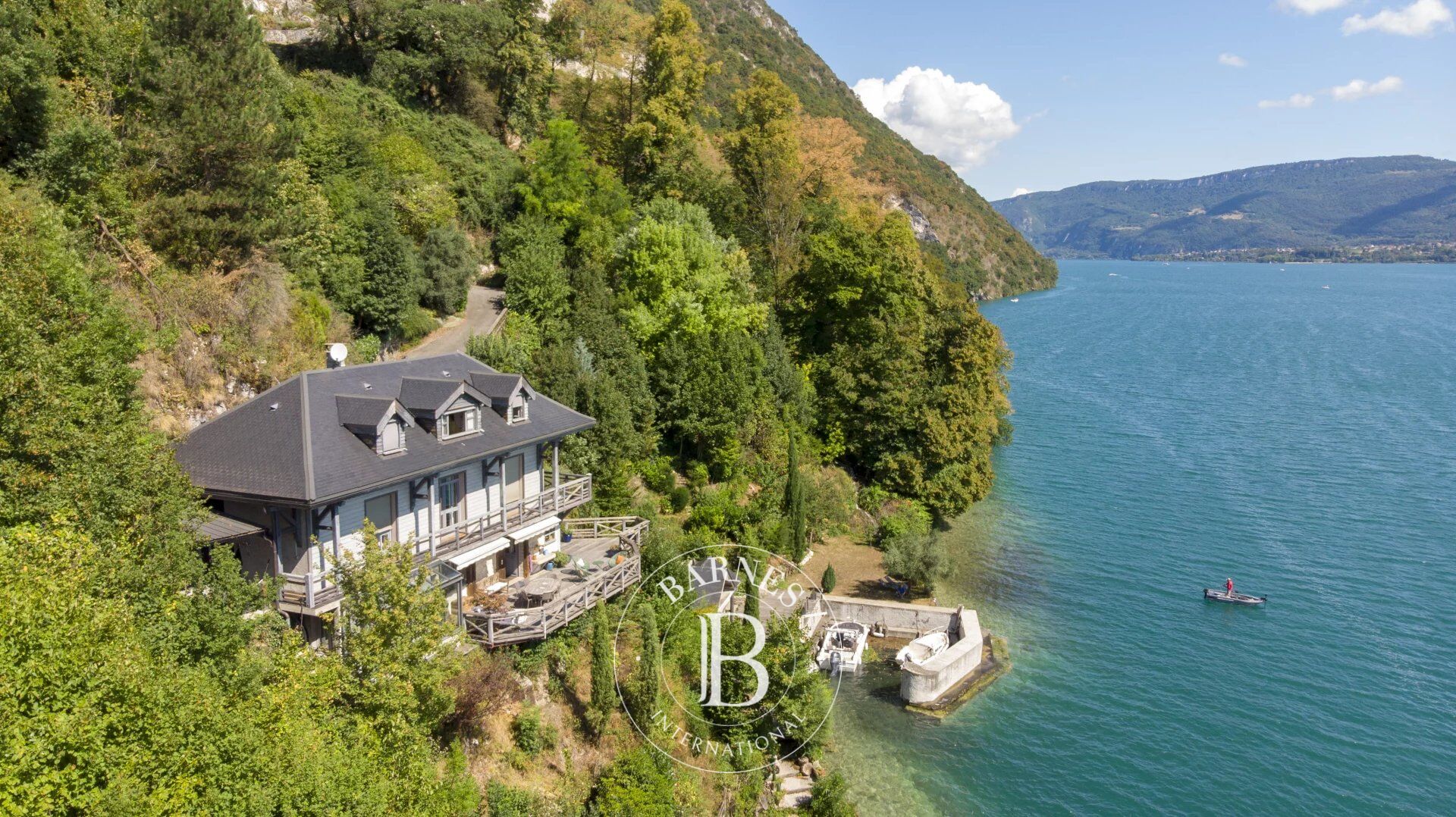 BARNES Aix-les-Bains - BOURDEAU - WATERFRONT VILLA - PRIVATE HARBOR FOR 2 BOATS - PRIVATE BEACH - picture 2